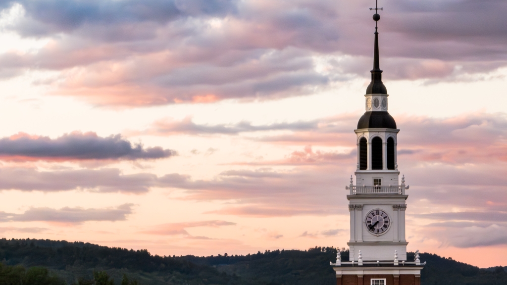 Baker Tower at sunset